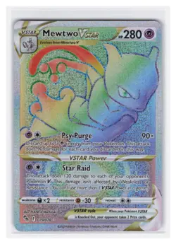 Mewtwo VSTAR (79) (Secret) Holo Secret Rare Pokemon GO 079/078 NM - Image 1