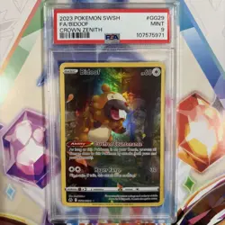 2023 POKEMON SWORD & SHIELD CROWN ZENITH #GG29 FULL ART/BIDOOF PSA 9 - Image 1