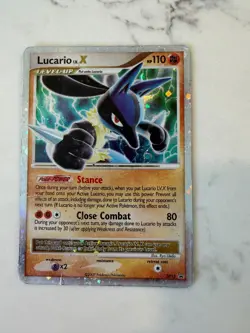 2007 Pokemon Lucario Lv. X Black Star Promo DP12 - Image 1