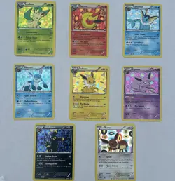 Pokemon Full Eeveelution Set Black & White Promo BW87 - BW94 Holo - Image 1