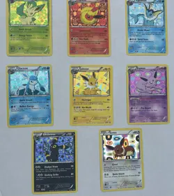 Pokemon Full Eeveelution Set Black & White Promo BW87 - BW94 Holo - Image 4