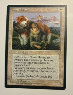 MTG Ice Age Snow Hound LP Uncommon - Image 1