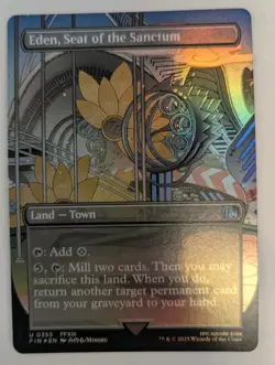 Eden, Seat of the Sanctum (Borderless) Final Fantasy Foil - MTG - Image 1