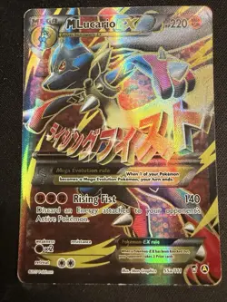 Pokemon M Lucario EX 55a/111 Black Star Promo Full Art Holo XY Evolutions - Image 2