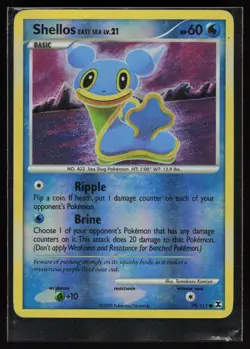 Shellos East Sea 79/111 Common Rising Rivals Pokemon Reverse Holo MP - Image 1