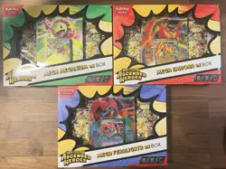 Pokemon TCG Ascended Heroes Mega Feraligatr + Meganium + Emboar EX Boxes Sealed - Image 1