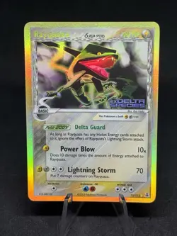 Rayquaza #13 Ex Delta Species Stamped Reverse Holo Rare Pokemon 2005 MP- - Image 1