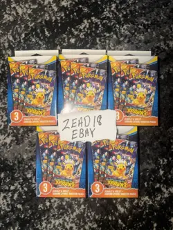Pokemon TCG: Surging Sparks Booster 3 Pack Scarlet & Violet LOT OF 5 - Image 1