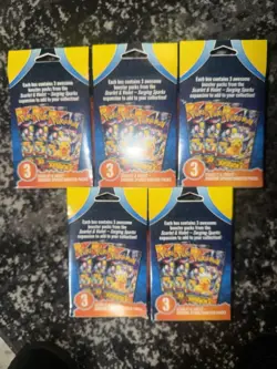 Pokemon TCG: Surging Sparks Booster 3 Pack Scarlet & Violet LOT OF 5 - Image 2