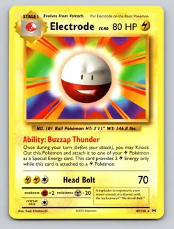 Electrode 40/108 Rare XY Evolutions Pokemon NM - Image 1
