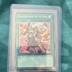 Konami Yu-Gi-Oh! TCG Reinforcement of the Army Spell 1st Edition Holo L26D-ENS08 - Image 1