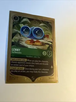 ✨PROMO Disney Lorcana TCG Lenny Toy Binoculars 49/P3 Foil Promo Wilds Unknown - Image 2