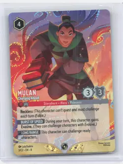 Mulan - Charging Ahead (Foil) 3 Disney Lorcana Promo Cards Holo - Image 1