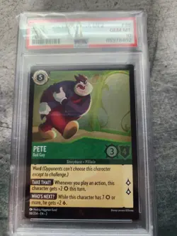2023 Disney Lorcana EN 2 Pete Bad Guy 88 PSA 10 - Image 1