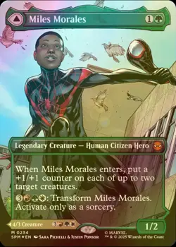 MTG Miles Morales Marvel's Spider-Man - Borderless - Foil 0234 - M English - Image 1