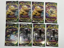 Sword & Shield Vivid Voltage Pokemon TCG Factory Sealed Booster Packs Lot of 8 - Image 1