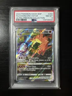 2022 Pokemon SWSH BSP FA/Charizard VSTAR Ultra-Premium Collection PSA 8 - Image 1