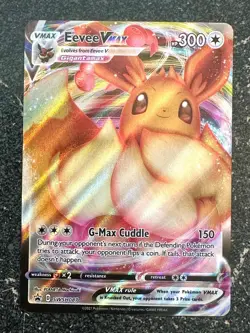 Eevee VMAX SWSH087 Pokemon Full Art Promo NM or better - Image 1