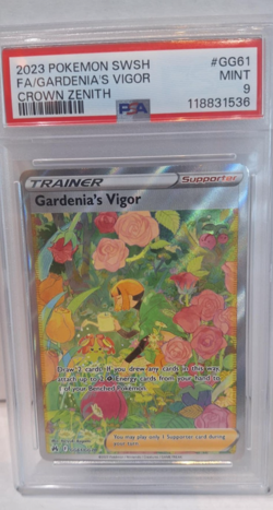 Pokemon- Gardenia's Vigor- Full Art Holo Trainer #CG61- Crown Zenith PSA 9 - Image 1