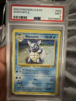 2023 Pokemon Classic Box CLB EN Wartortle Holo 002/034 - PSA 9 MINT - Image 1