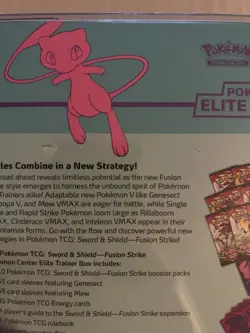 Pokemon TCG Sword & Shield-Fusion Strike Pokemon Center Elite Trainer Box - Image 4