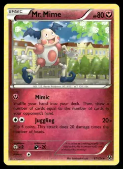 Mr. Mime 67/124 Rare Fates Collide Pokemon Near Mint - Image 1