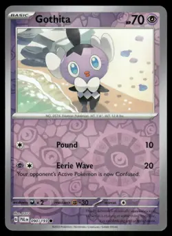 Gothita 090/193 Common Paldea Evolved Pokemon Reverse Holo Near Mint - Image 1