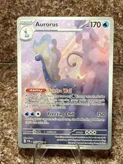 Aurorus 092/088 Illustration Rare Pokemon TCG Perfect Order - Image 1