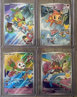 Alola and Sinnoh Starters First Partner Illustration Coll Series 1 Pokemon - Image 2