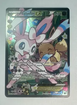 Sylveon EX Generations Radiant Collection Full Art Ultra Rare Pokemon RC32/RC32 - Image 1