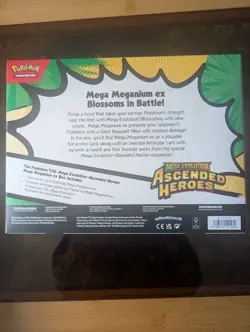 Pokemon TCG Mega Meganium ex Box Ascended Heroes w/4 Booster Packs - Image 2