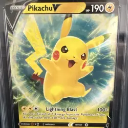 2022 Pokemon TCG Pikachu V SWSH198 Holo Black Star Promo GEM Mint CGC 10 - Image 4