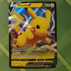 Pikachu V Black Star Promo SWSH061 Pokemon LP - Image 1