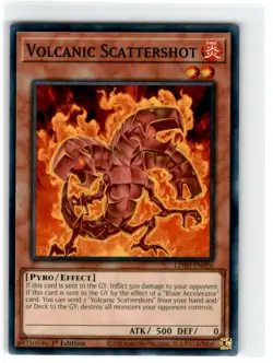 Yu-Gi-Oh! Volcanic Scattershot 1st Edition LD10-EN026 Lightly Played Common - Image 1