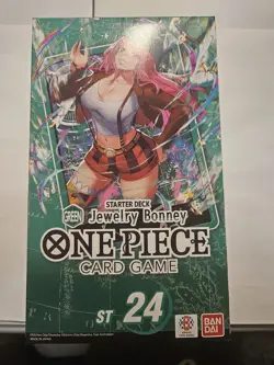 SEALED One Piece Starter Deck 24: GREEN Jewelry Bonney 51 Card Deck + OP11 Pack - Image 1