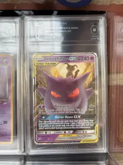Gengar & Mimikyu GX 53/181 SM Team Up Tag Holo Ultra Rare Pokemon Card MP - Image 1