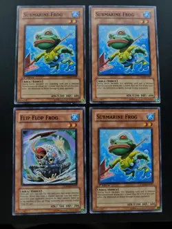 3x Submarine Frog - CRMS-EN087/EN029 - Common 1st Unlitmited YuGiOh Frog Bundle - Image 1