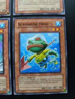 3x Submarine Frog - CRMS-EN087/EN029 - Common 1st Unlitmited YuGiOh Frog Bundle - Image 2