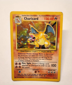 Charizard 4/102 Base Set Holo Rare - 1999-2000 print ,Pokemon Card. - Image 1