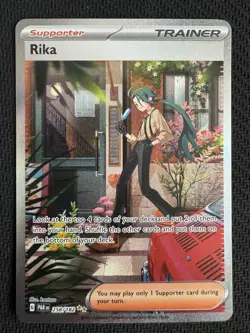Rika 258/182 SV04: Paradox Rift Special Illustration Rare Pokemon TCG Card NM - Image 1