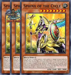 Yugioh! 3x Sphinx of the Cycle DOOD-EN028 Common 1st Ed NM - Image 1