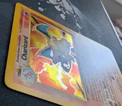 NM Pokemon Charizard Base Set Holo Rare Unlimited 4/102 1999 WOTC NM - Image 2
