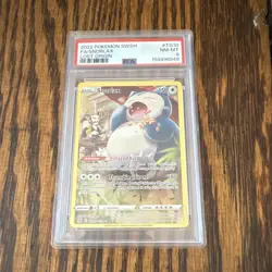 Pokemon TCG Snorlax TG10/TG30 Lost Origin TG Ultra Rare Holo HP 150 EN PSA 8 - Image 1