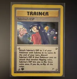 Wizards of the Coast Pokemon Sabrina's ESP 117/132 Gym Heroes 1st Edition - Image 1