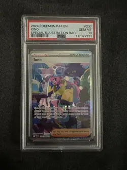 Pokemon Card Iono 237/091 SIR Paldean Fates PSA 10 Gem Mint - Image 1