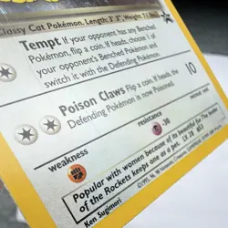 The Pokemon Company Dark Persian Holo Promo Wotc 17/53 EN 2000 60 HP - Image 3