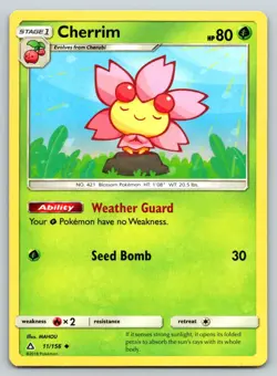 CHERRIM 11/156 UC ULTRA PRISM POKEMON MP MAHOU - Image 1