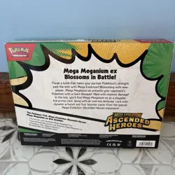 Pokemon TCG: Mega Evolution Ascended Heroes Mega Meganium ex Box Factory-Sealed - Image 4