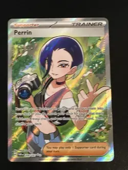 Perrin 209/167 Pokemon Twilight Masquerade Ultra Rare Full Art Holo NM - Image 1