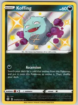 Koffing SV076/SV122 Shiny Rare Shining Fates Shiny Vault Pokemon Holo Near Mint - Image 1